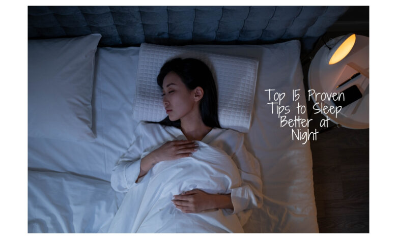 Tips to Sleep Better