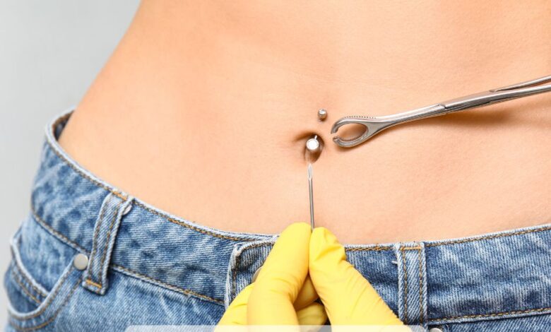 how to treat an infected belly button piercing